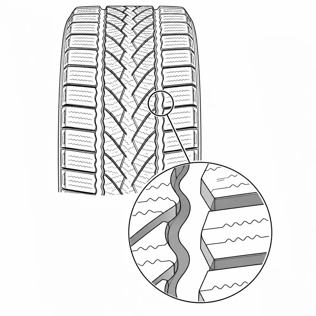 Schéma illustratif : Couloirs circonférentiels à tracé sinueux