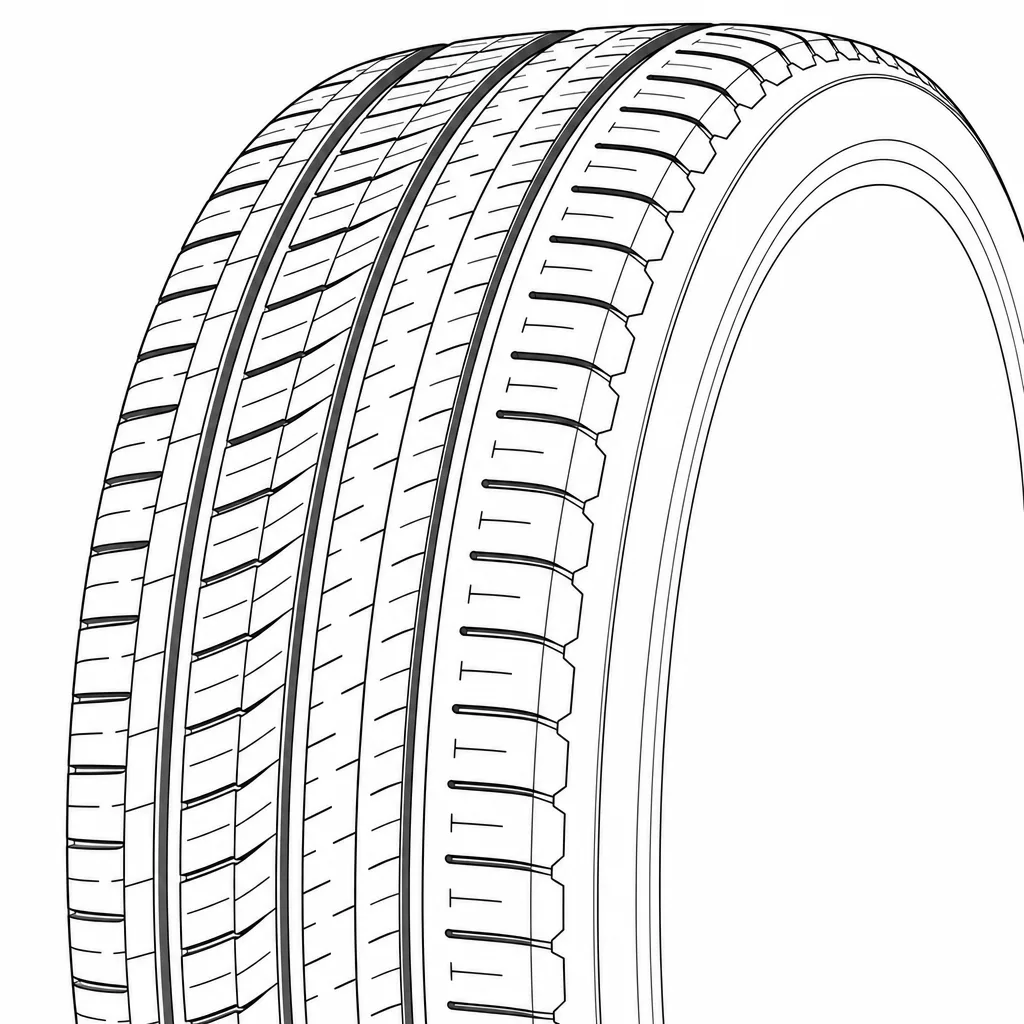 Schéma illustratif : Épaules rapprochées à contour extérieur semi-continu et crénelé