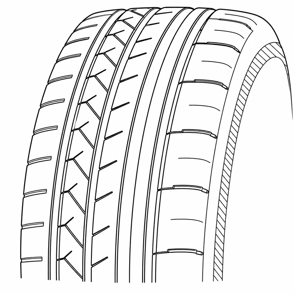 Schéma illustratif : Épaules à taux de plein élevé entre des encoches régulièrement espacées