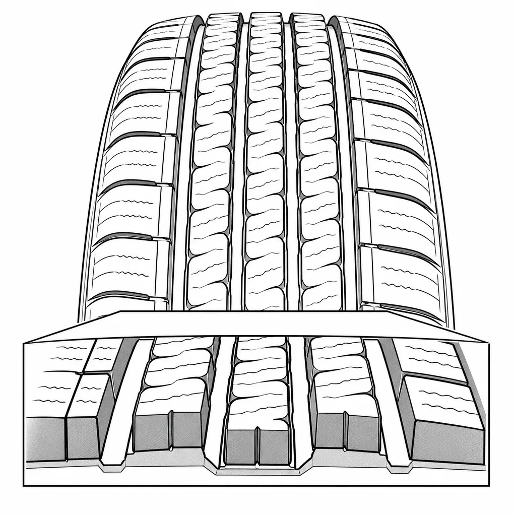 Schéma illustratif : Différence de volume entre pavés médians et pavés d’épaule