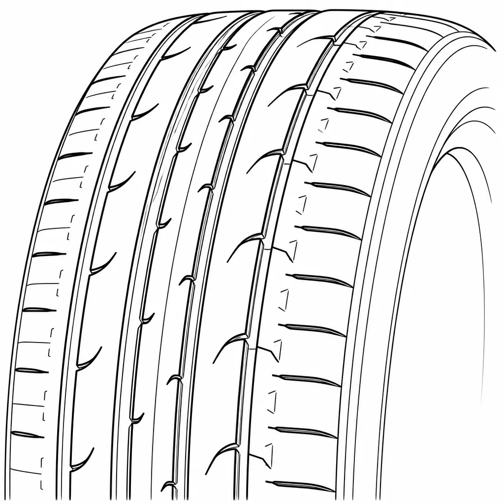 Schéma illustratif : Épaules semi-continues combinant encoches et coupes fines