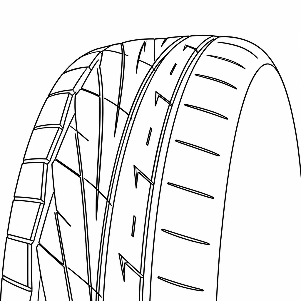 Schéma illustratif : Épaules larges, peu lamellisées et entaillées par de courtes encoches obliques