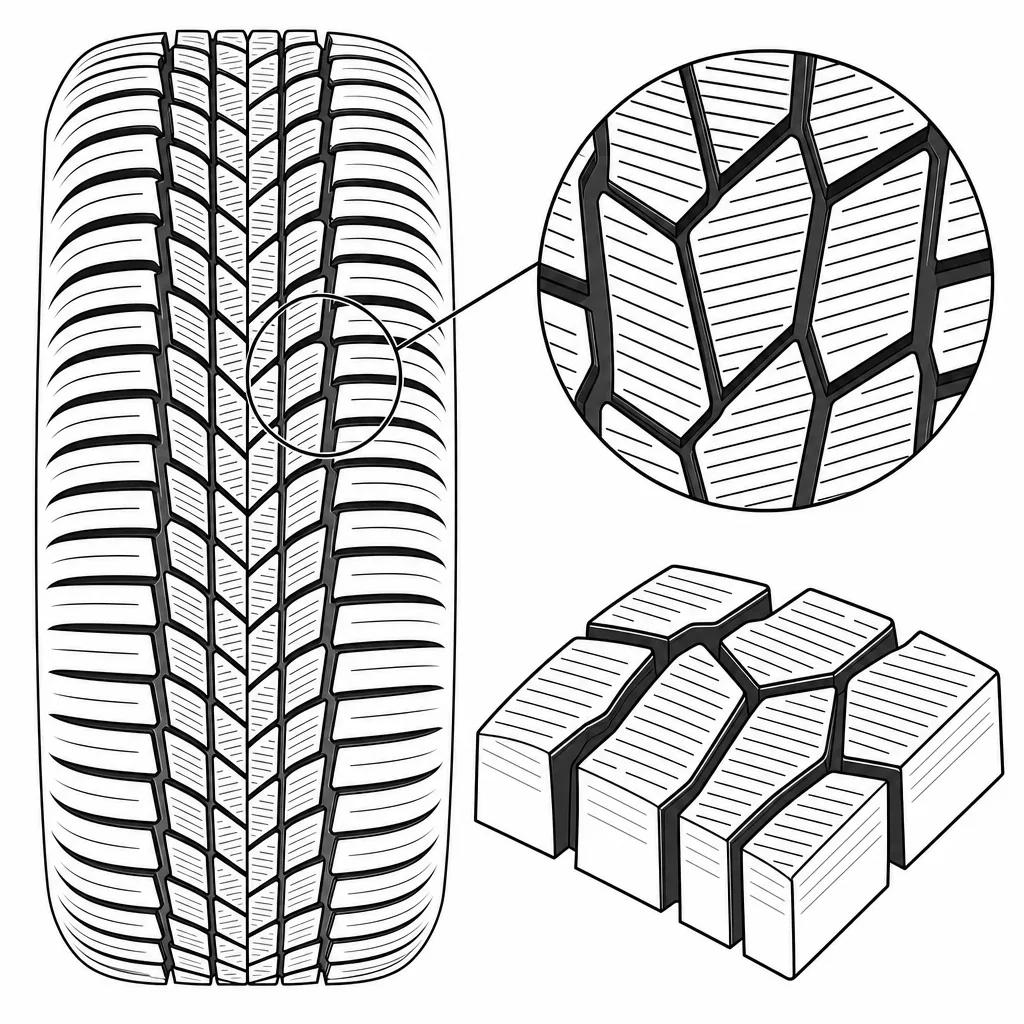 Schéma illustratif : Forte densité de lamelles transversales et obliques