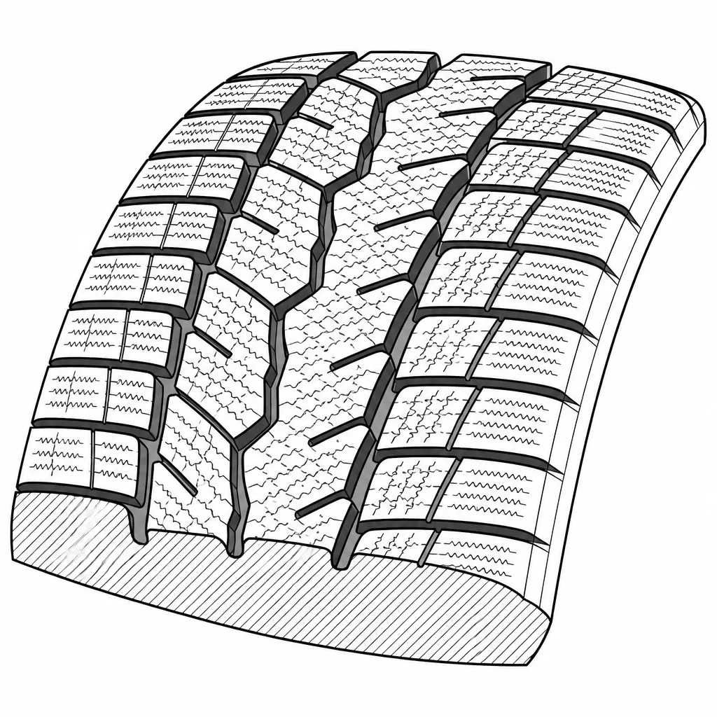 Schéma illustratif : Pavés de taille moyenne à petite disposés en rangées décalées