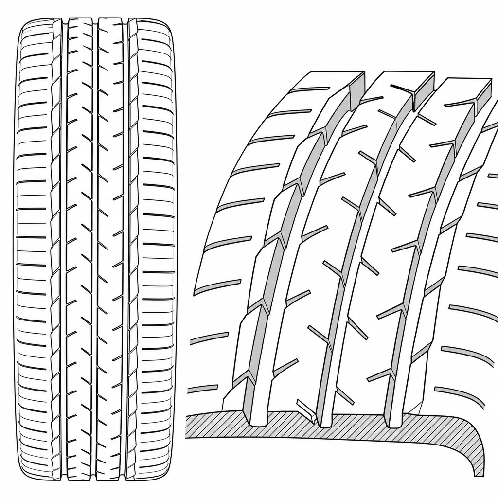 Schéma illustratif : Découpes transversales et obliques de densité moyenne