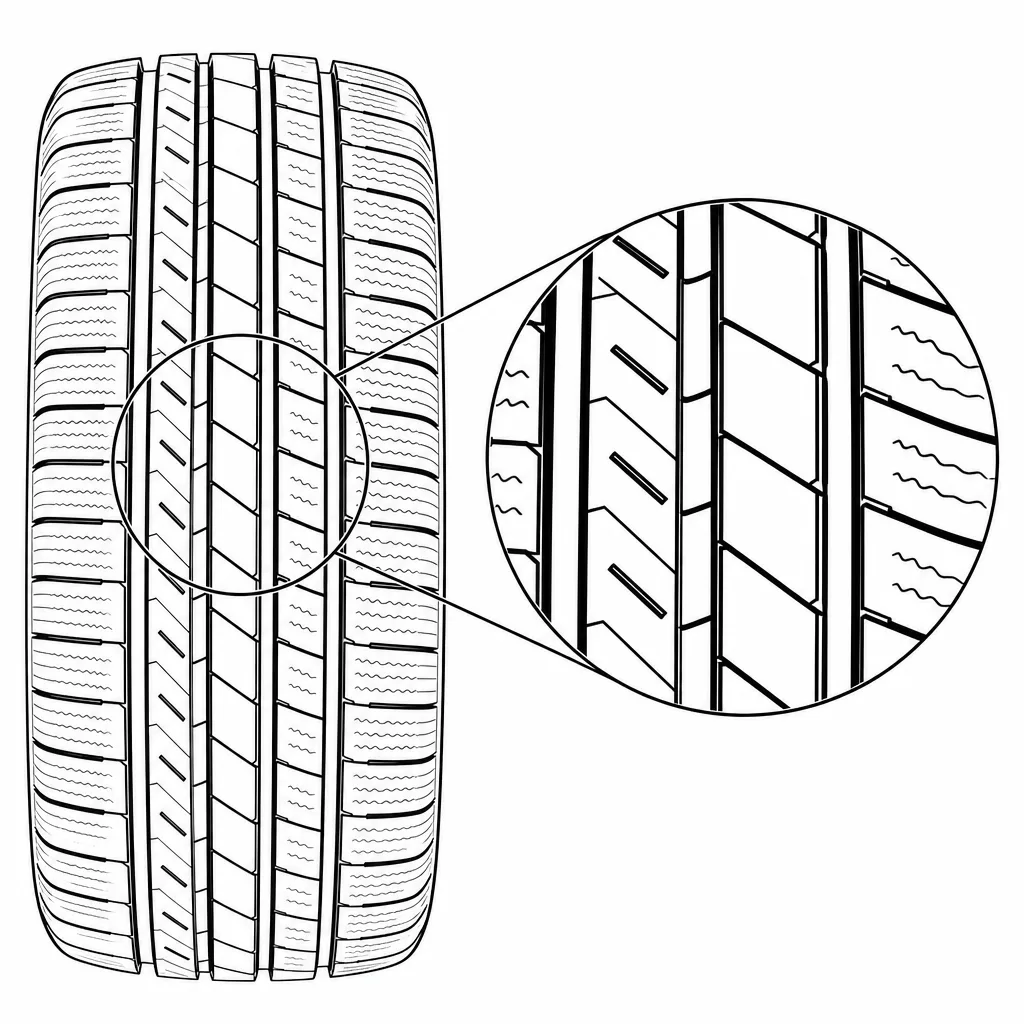 Schéma illustratif : Entailles obliques et transversales des pavés intermédiaires
