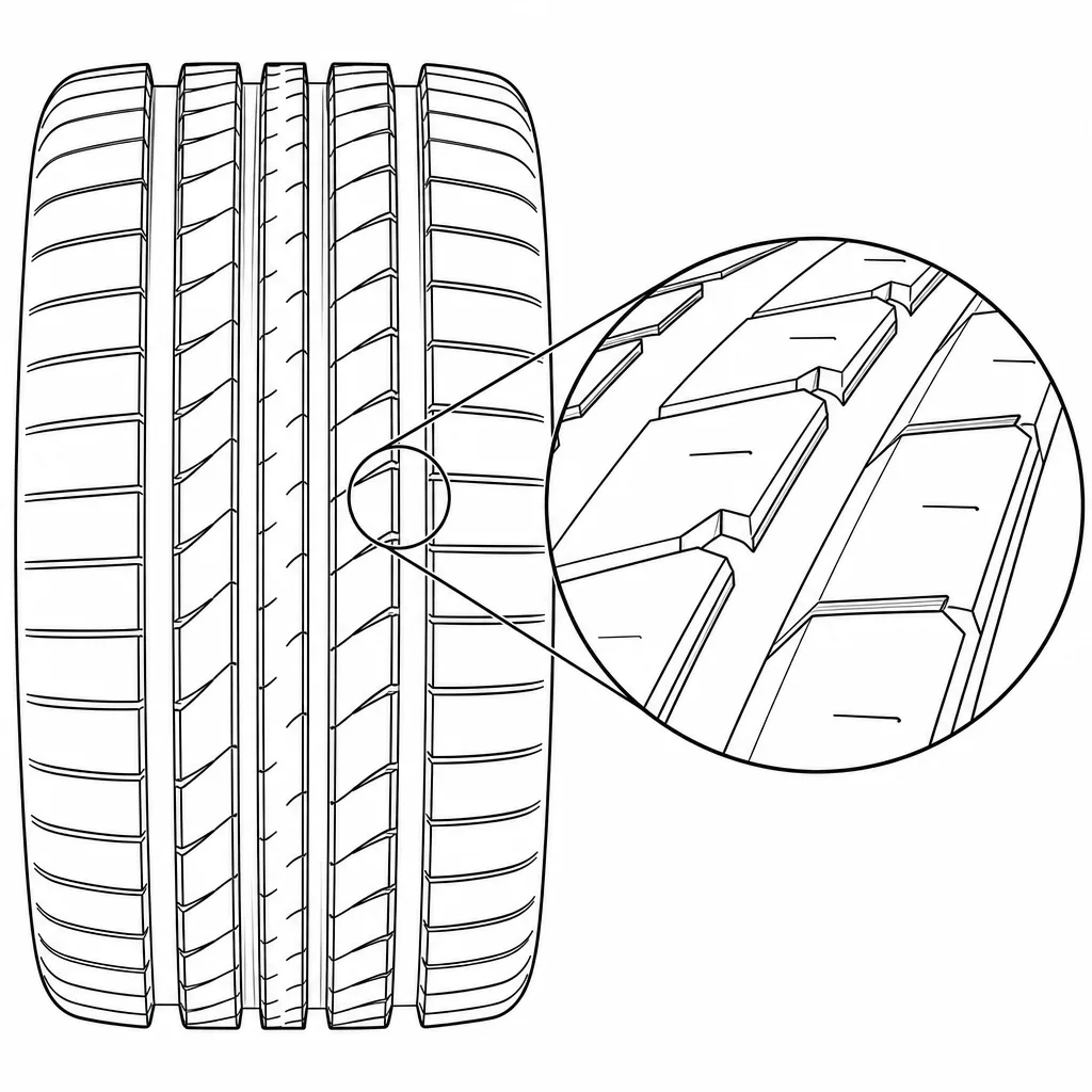 Schéma illustratif : Angles des pavés intermédiaires