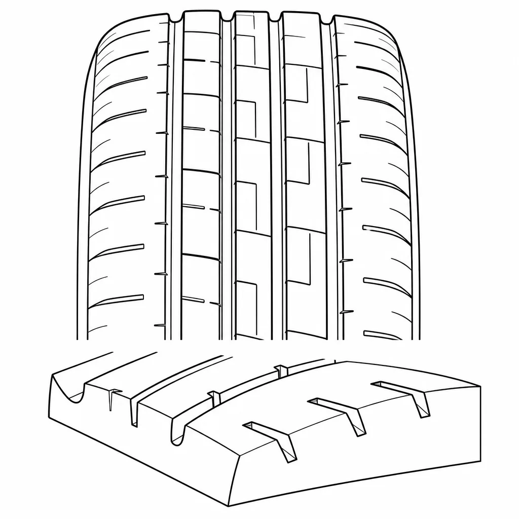 Schéma illustratif : Épaules semi-continues à encoches courtes