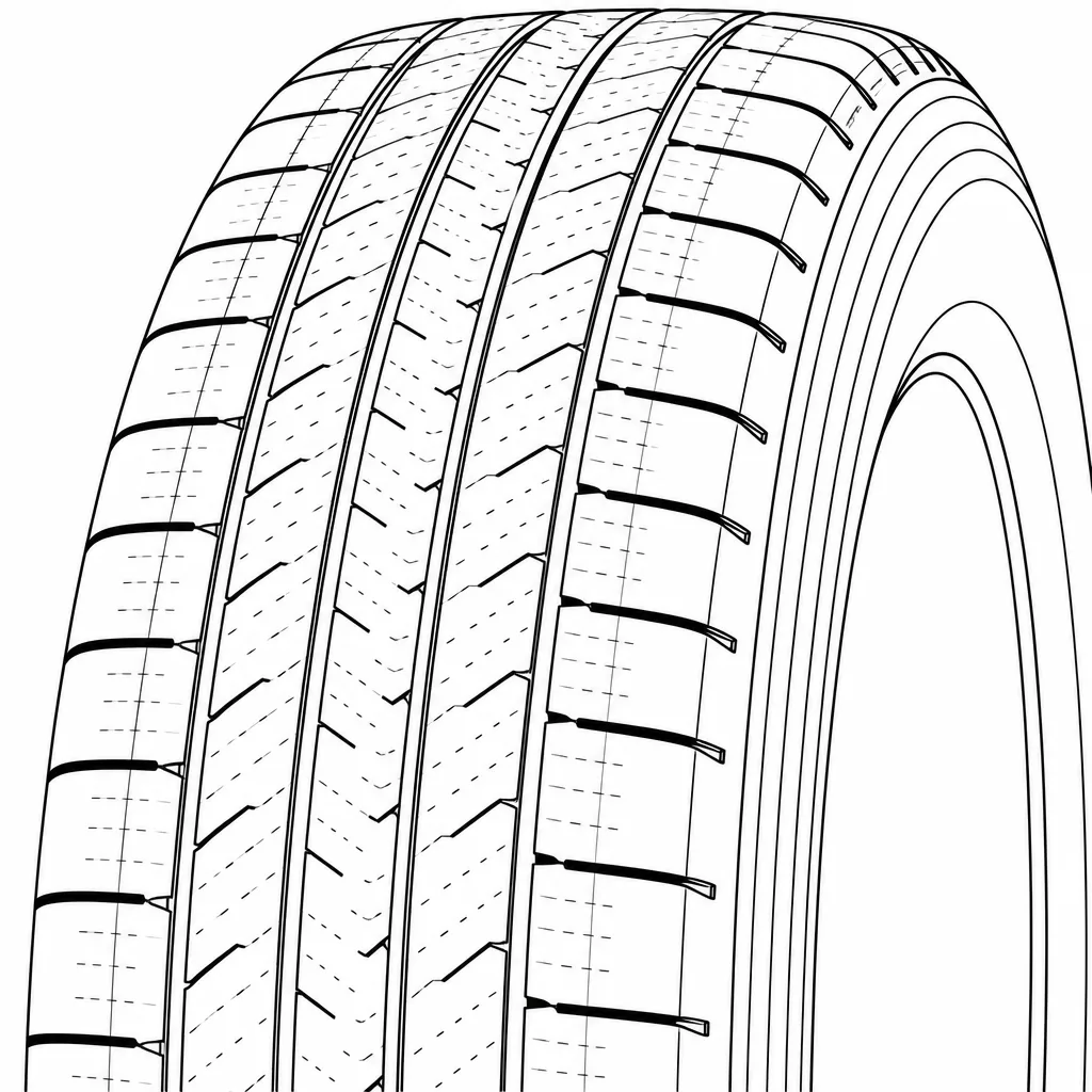 Schéma illustratif : Épaules relativement continues, segmentées par des encoches courtes
