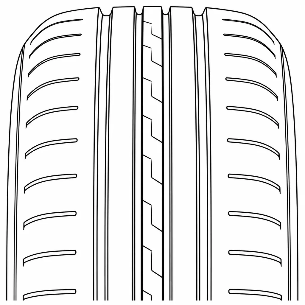 Schéma illustratif : Deux demi-bandes de géométrie identique