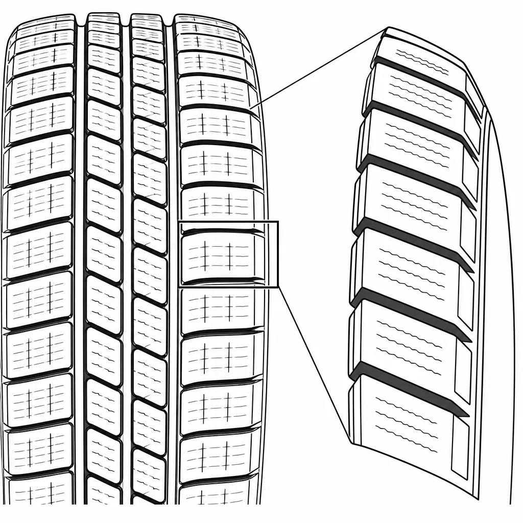 Schéma illustratif : Blocs d’épaule rectangulaires rapprochés