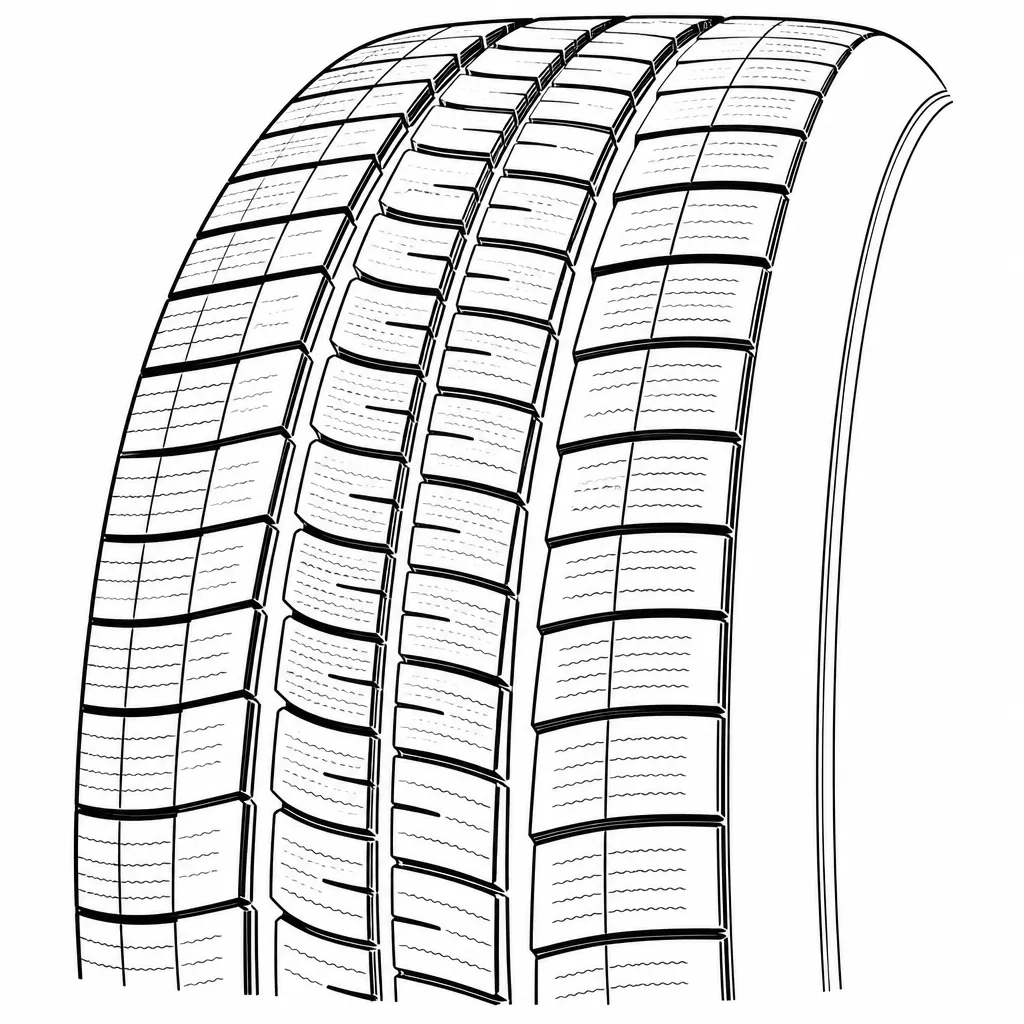 Schéma illustratif : Épaules à forte proportion de gomme et bord externe relativement continu