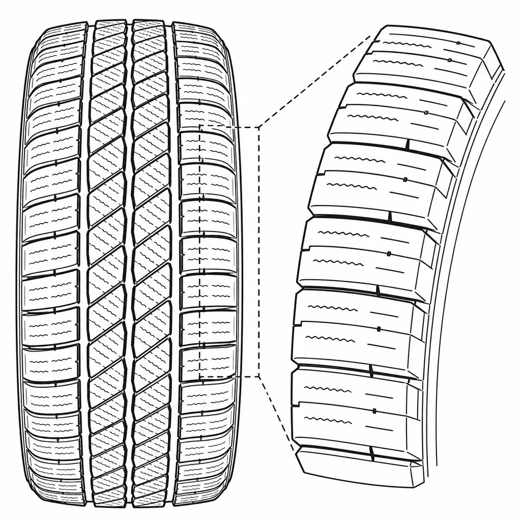 Schéma illustratif : Pavés d’épaule rapprochés malgré leurs encoches horizontales