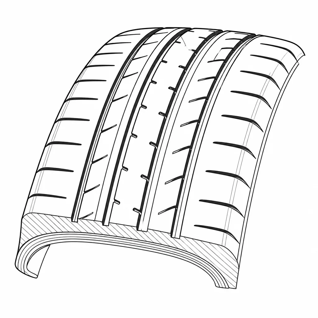 Schéma illustratif : Forte proportion de gomme porteuse entre les évidements