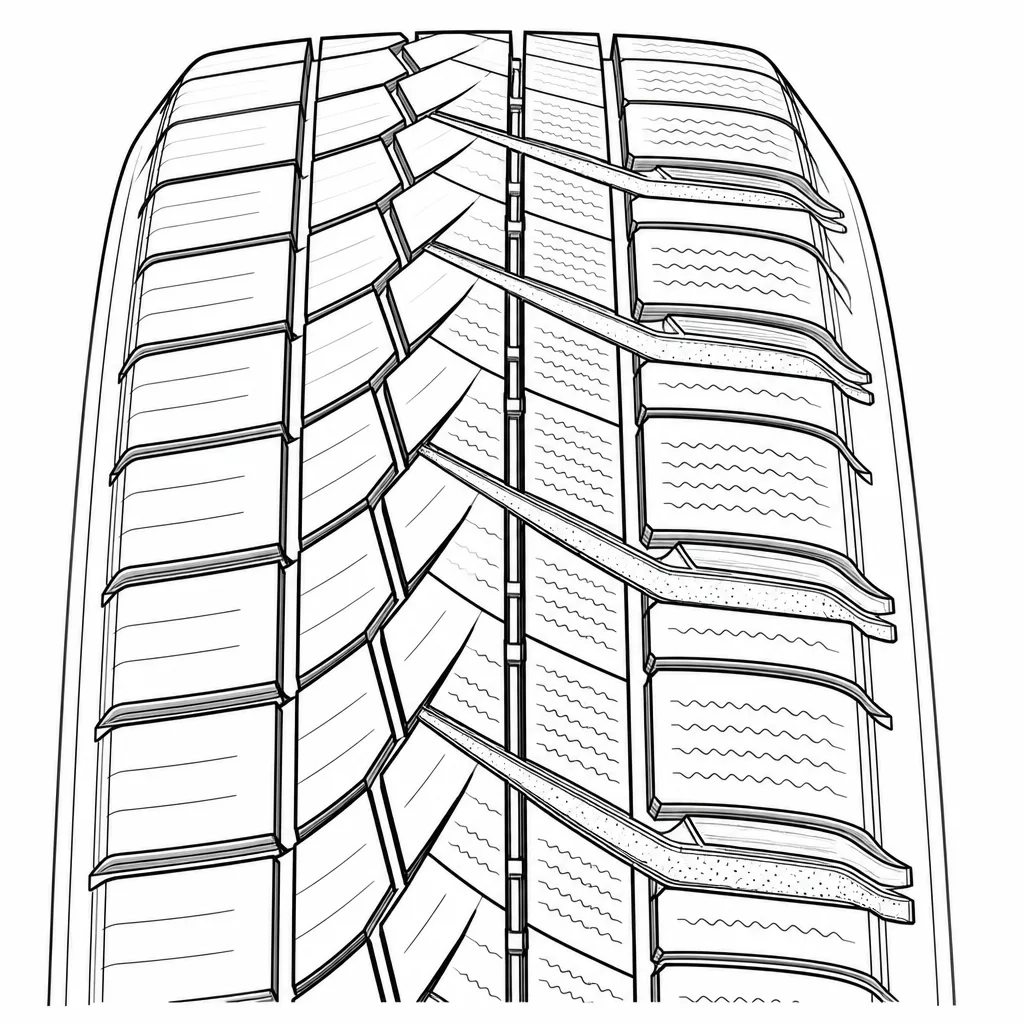 Schéma illustratif : Canaux obliques quasi continus entre le centre et les épaules