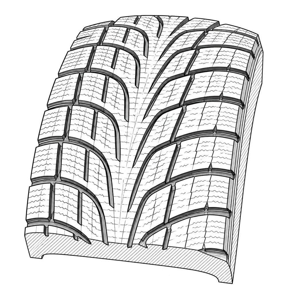 Schéma illustratif : Rangées de pavés décalées de part et d’autre du centre