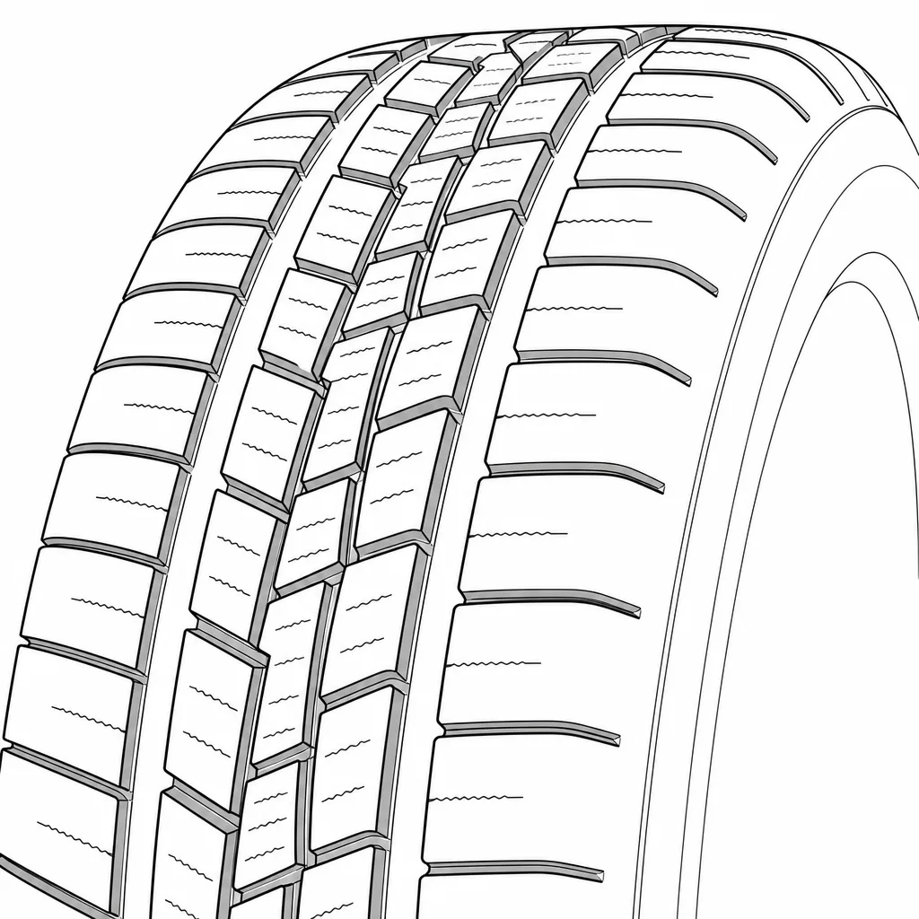 Schéma illustratif : Épaules semi-continues à entailles transversales courtes