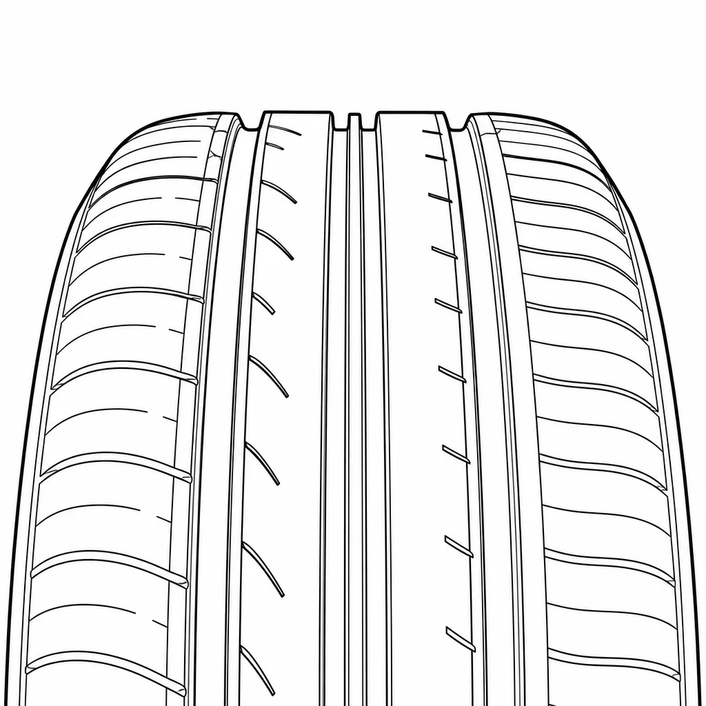 Schéma illustratif : Agencement visuellement en miroir autour d’une nervure centrale étroite