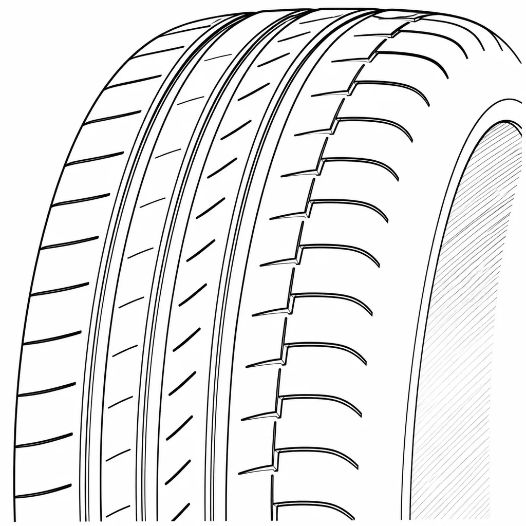 Schéma illustratif : Épaules composées de longs blocs séparés par des encoches transversales régulières