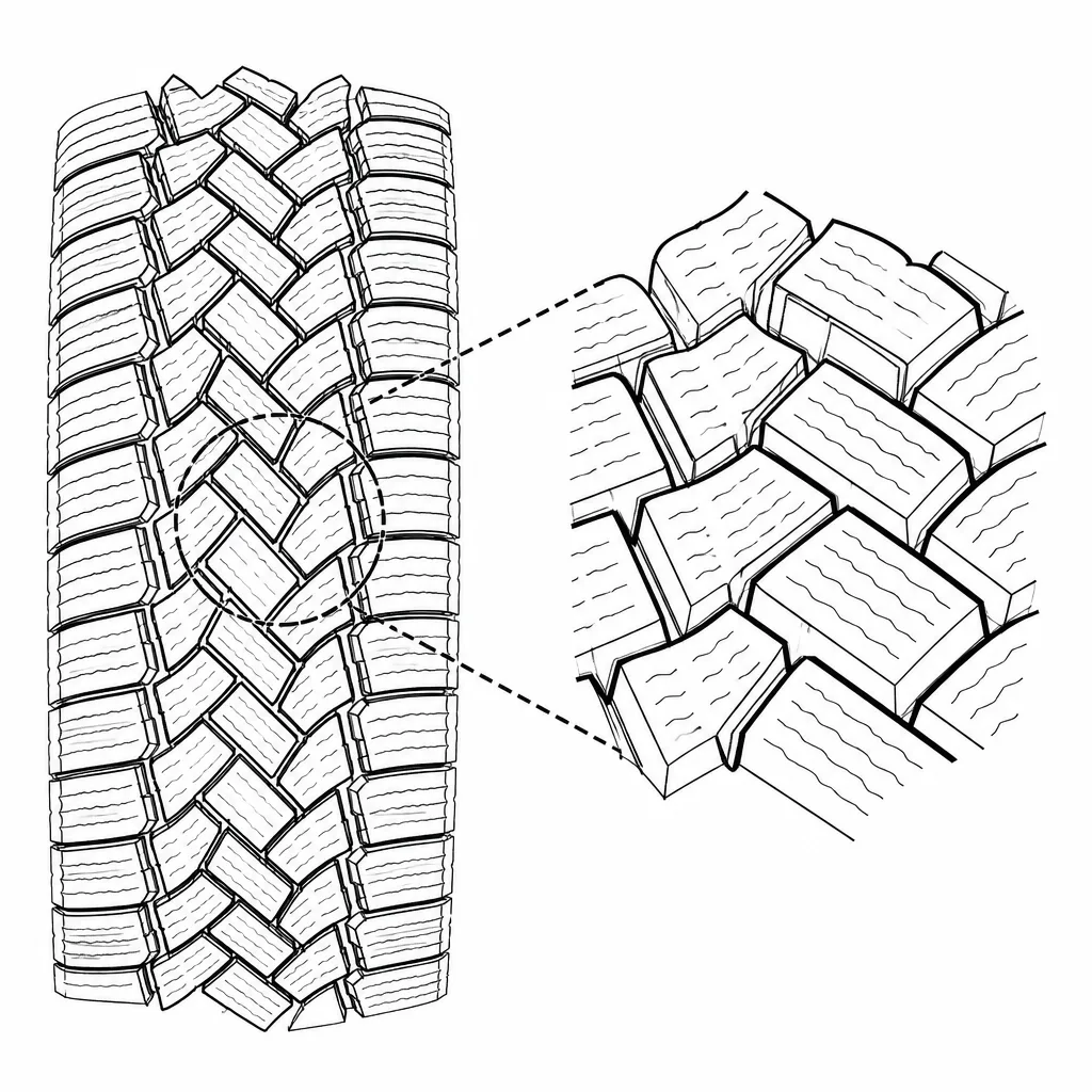 Schéma illustratif : Blocs polygonaux imbriqués et disposés en rangées décalées