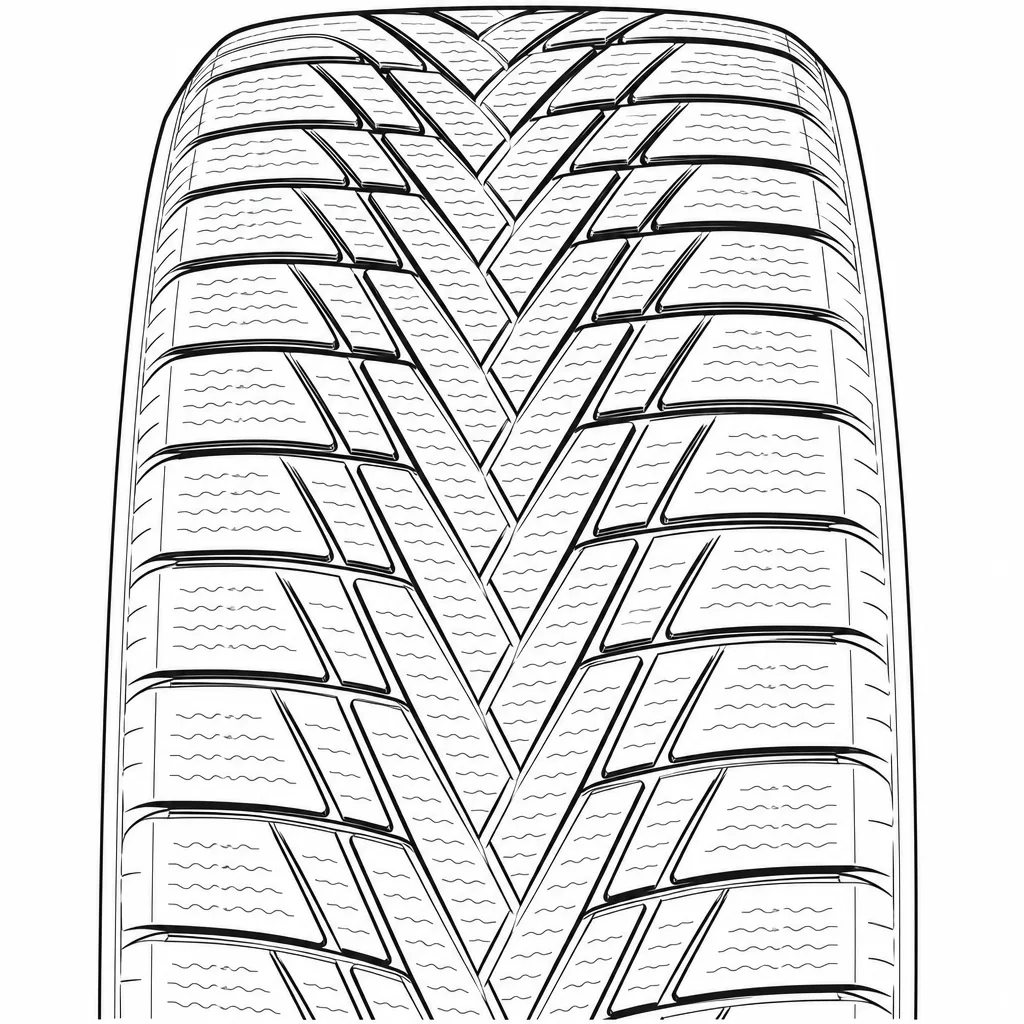 Schéma illustratif : Centre sans nervure pleine, constitué de pointes imbriquées autour d’une ligne en zigzag