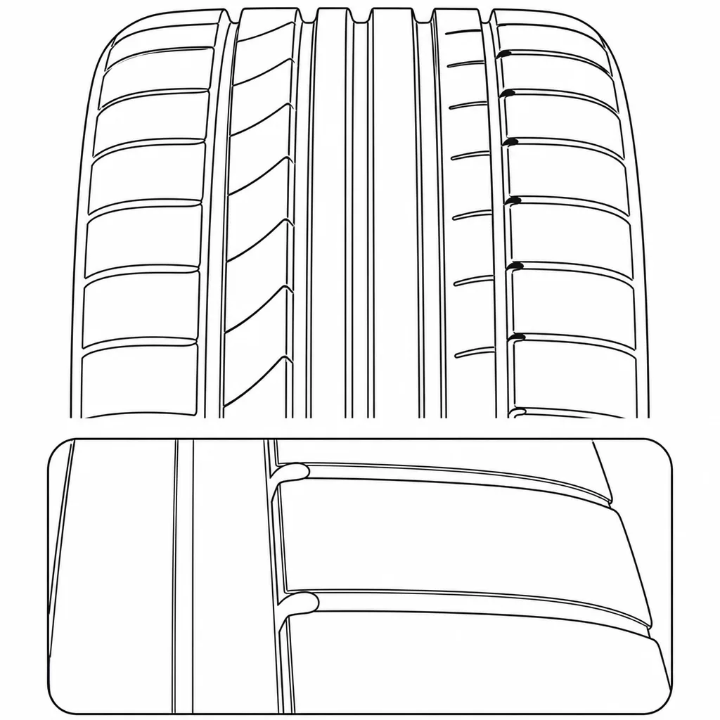 Schéma illustratif : Extrémités fermées des encoches d’épaule