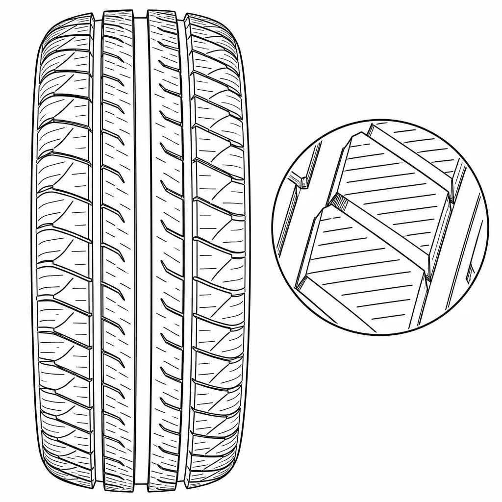 Schéma illustratif : Forte densité de lamelles obliques dans les pavés intermédiaires