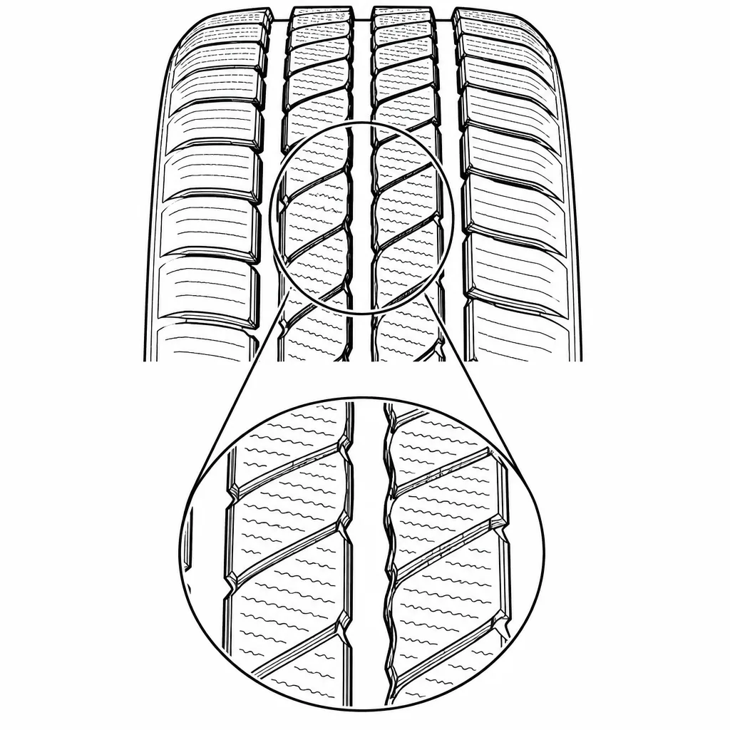 Schéma illustratif : Zone médiane composée de pavés séparés, sans bande porteuse monobloc