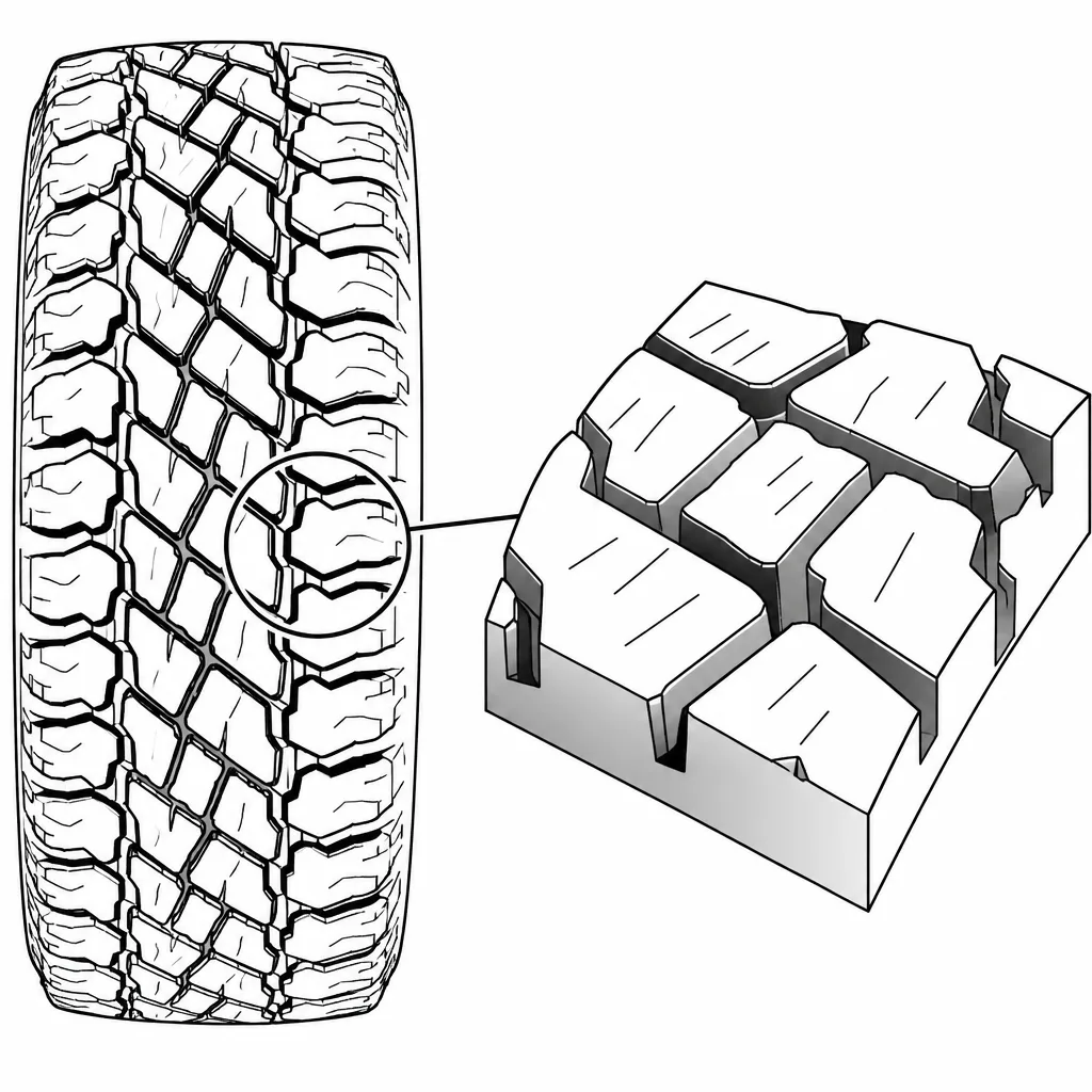 Schéma illustratif : Rapport élevé entre les creux et les grandes tables de contact