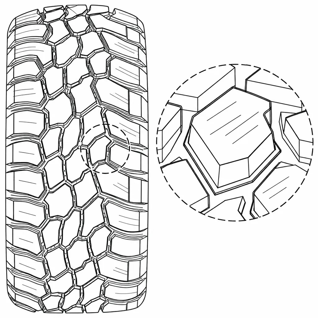 Schéma illustratif : Contours polygonaux combinant faces droites et obliques