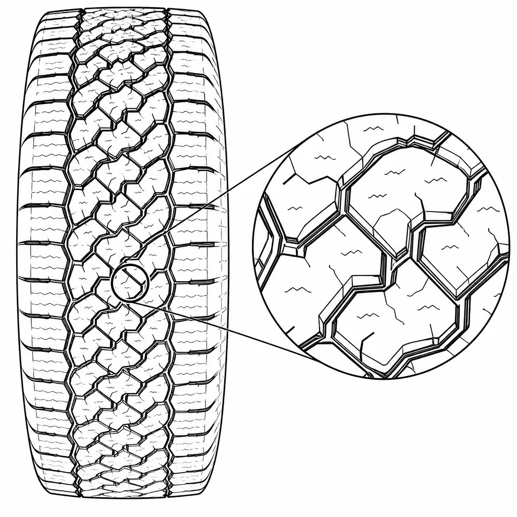 Schéma illustratif : Nombreuses intersections entre sillons sinueux, obliques et transversaux