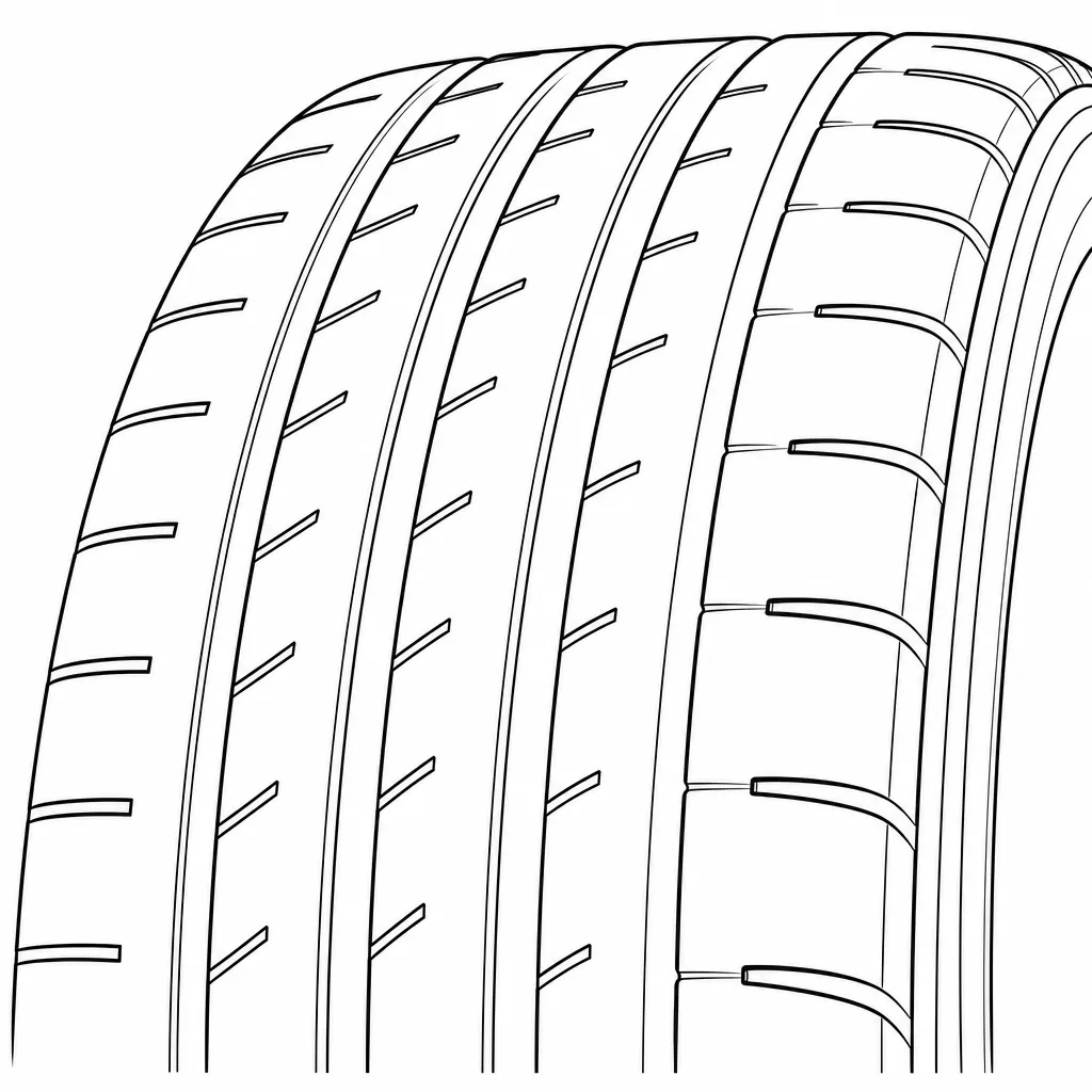 Schéma illustratif : Épaules semi-continues découpées par des encoches débouchantes régulières