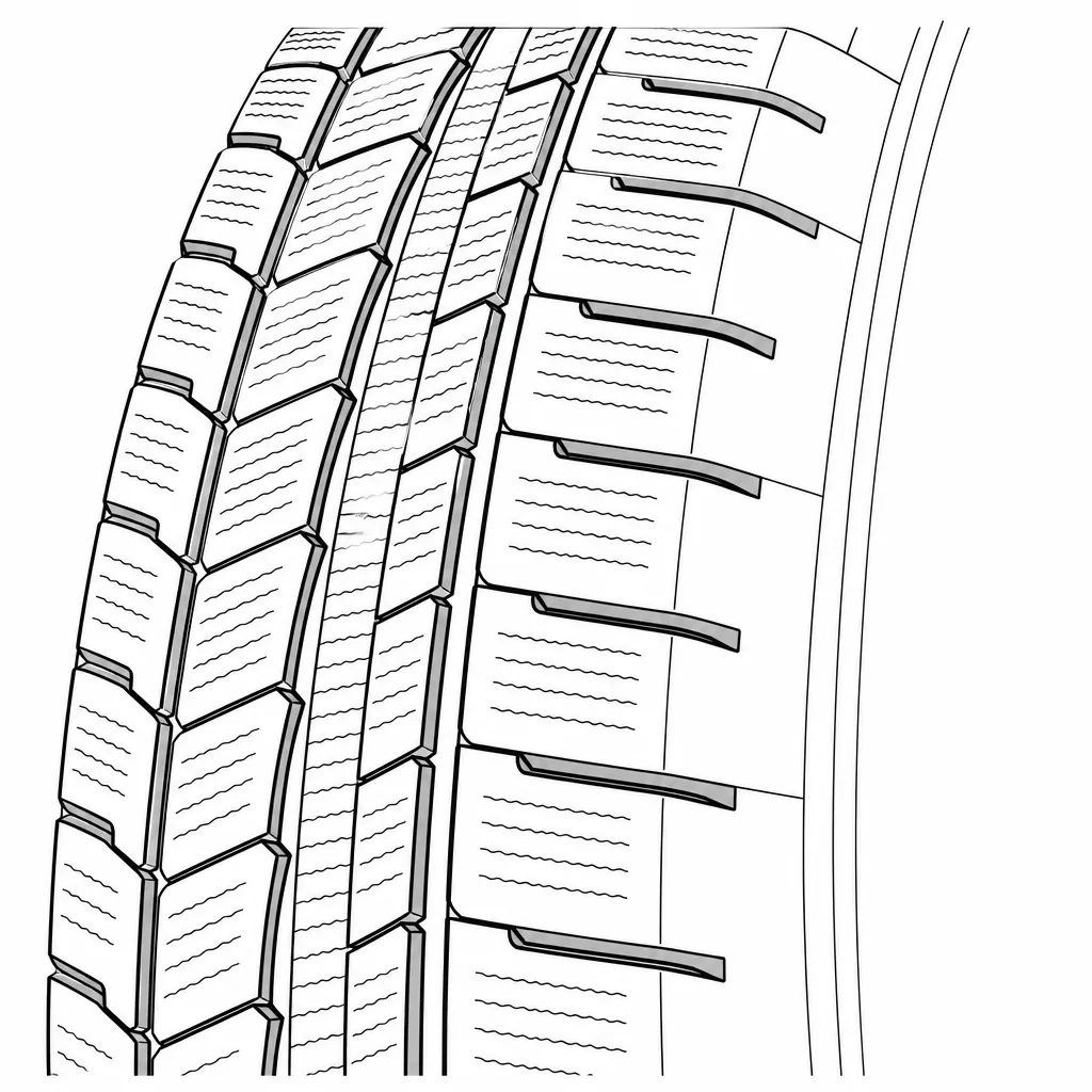 Schéma illustratif : Épaules massives interrompues par des encoches transversales