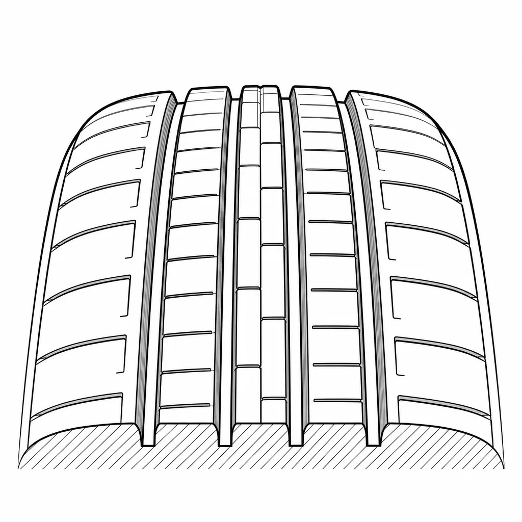 Schéma illustratif : Quatre sillons rectilignes séparant des rangées étroites