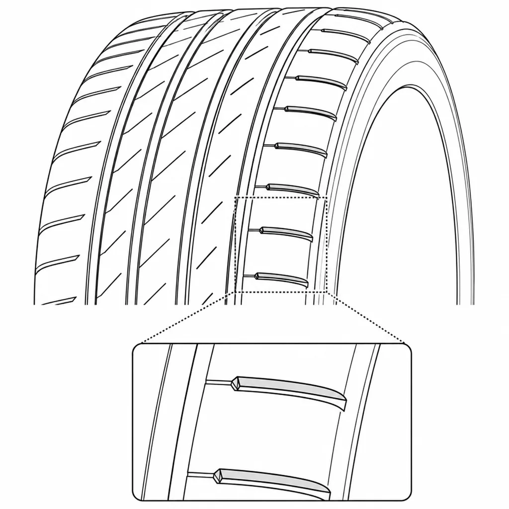 Schéma illustratif : Encoches des éléments d’épaule