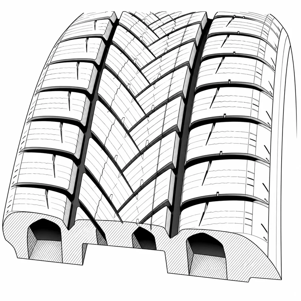 Schéma illustratif : Part importante de creux autour des rangées intermédiaires