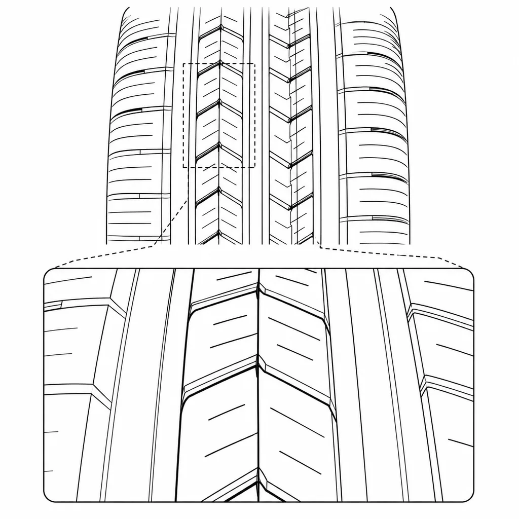 Schéma illustratif : Pavés intermédiaires allongés à encoches obliques alternées