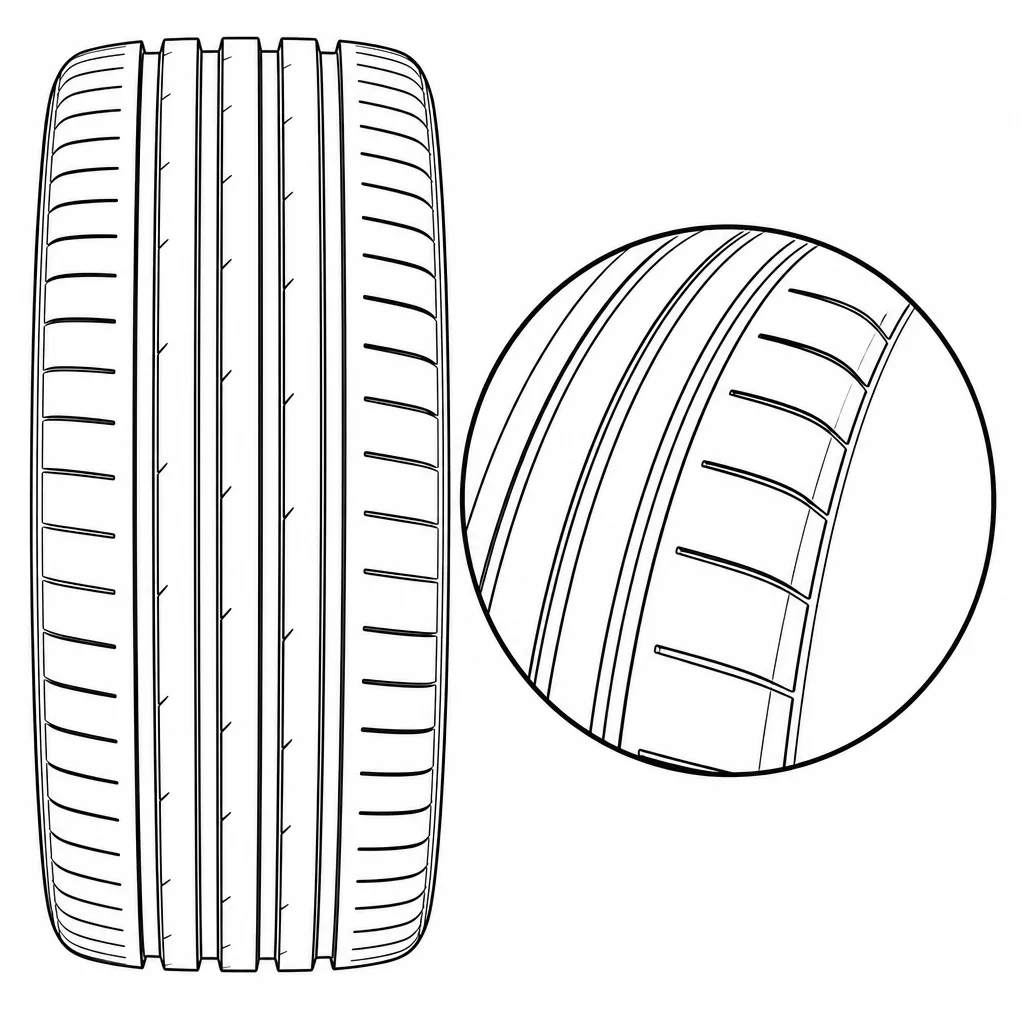 Schéma illustratif : Épaules quasi continues à fort volume de gomme
