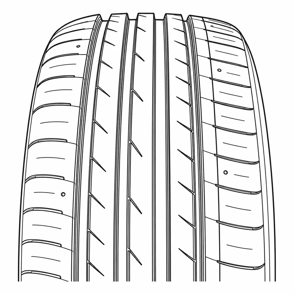Schéma illustratif : Centre dépourvu de large nervure axiale monobloc