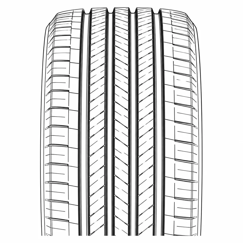 Schéma illustratif : Répartition identique des volumes de gomme entre les deux demi-bandes