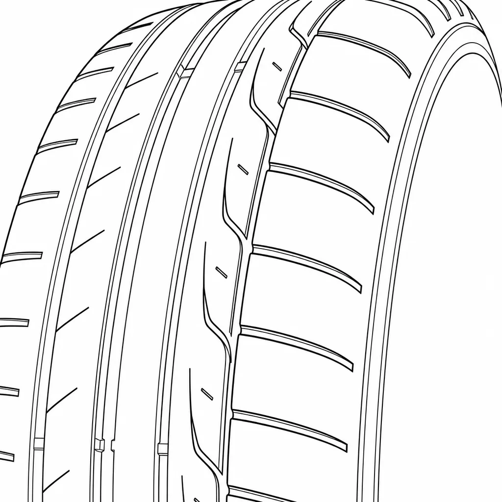 Schéma illustratif : Pavés extérieurs larges séparés par des encoches transversales espacées