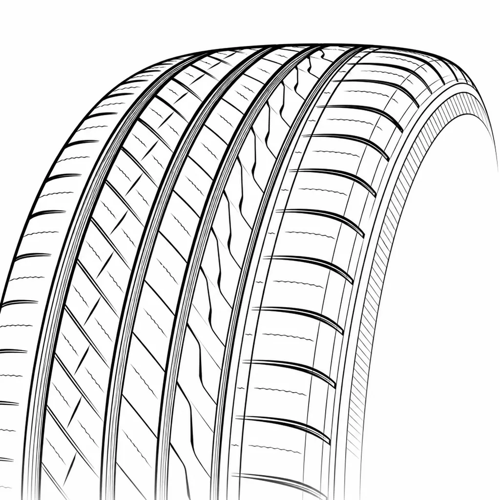 Schéma illustratif : Épaules semi-continues interrompues par des encoches obliques espacées