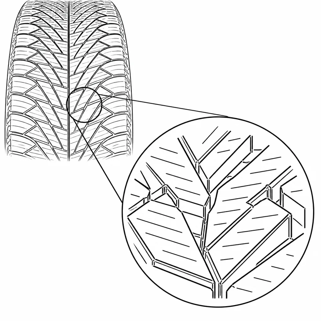 Schéma illustratif : Angles aigus et angles rentrants aux intersections du motif