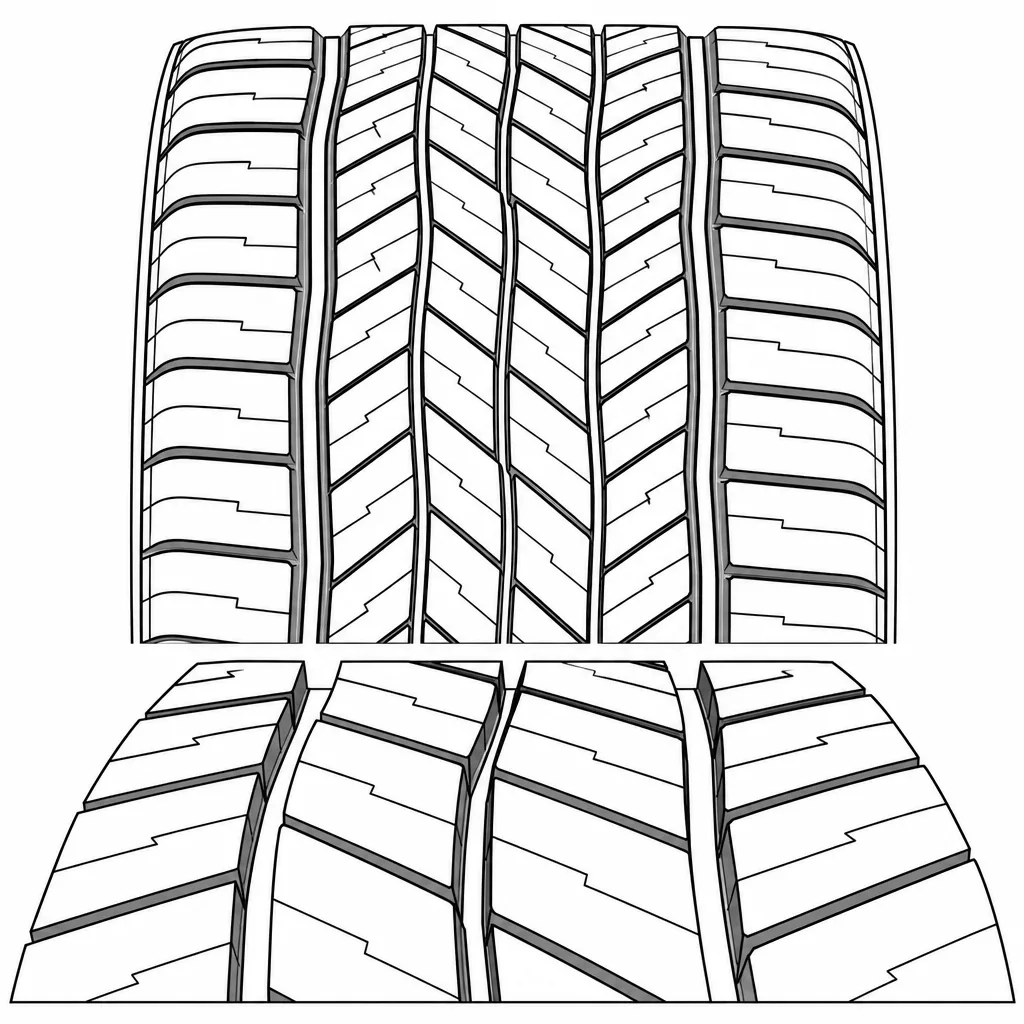 Schéma illustratif : Centre segmenté en pavés à limites obliques et décalées