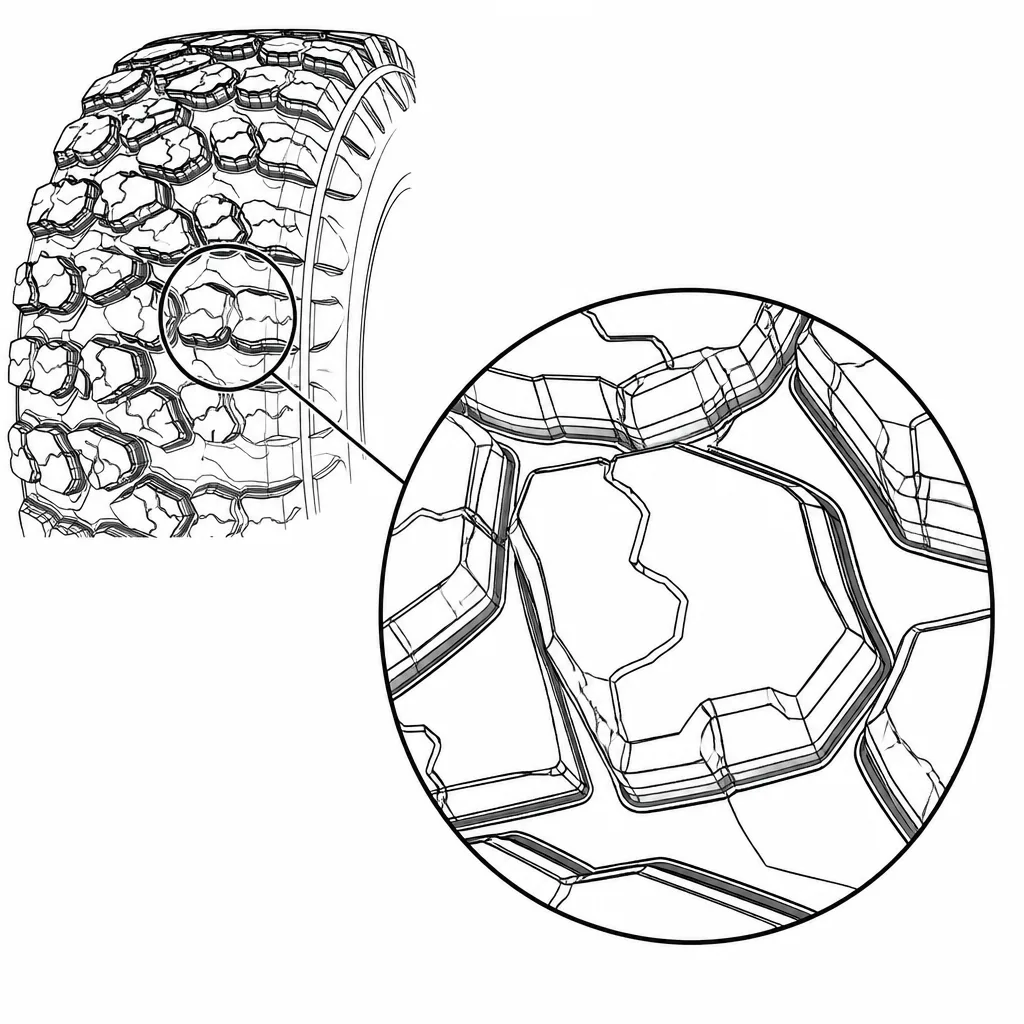Schéma illustratif : Tables de blocs massives et peu incisées