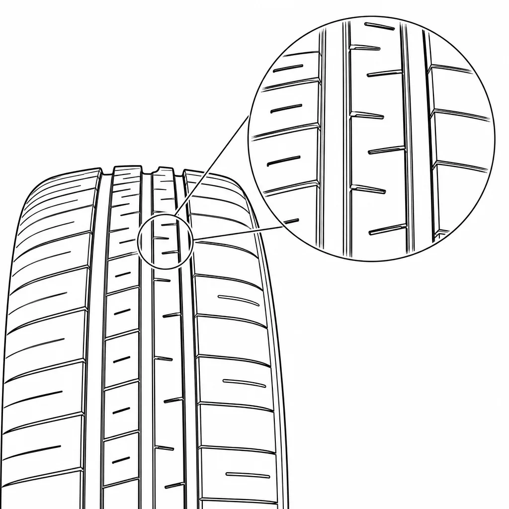 Schéma illustratif : Découpes courtes, transversales ou légèrement obliques, dans les bandes intermédiaires