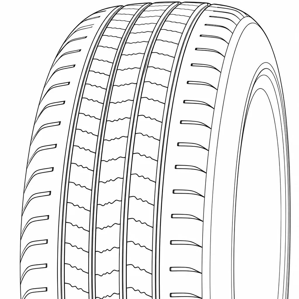 Schéma illustratif : Épaules semi-continues à encoches transversales courtes