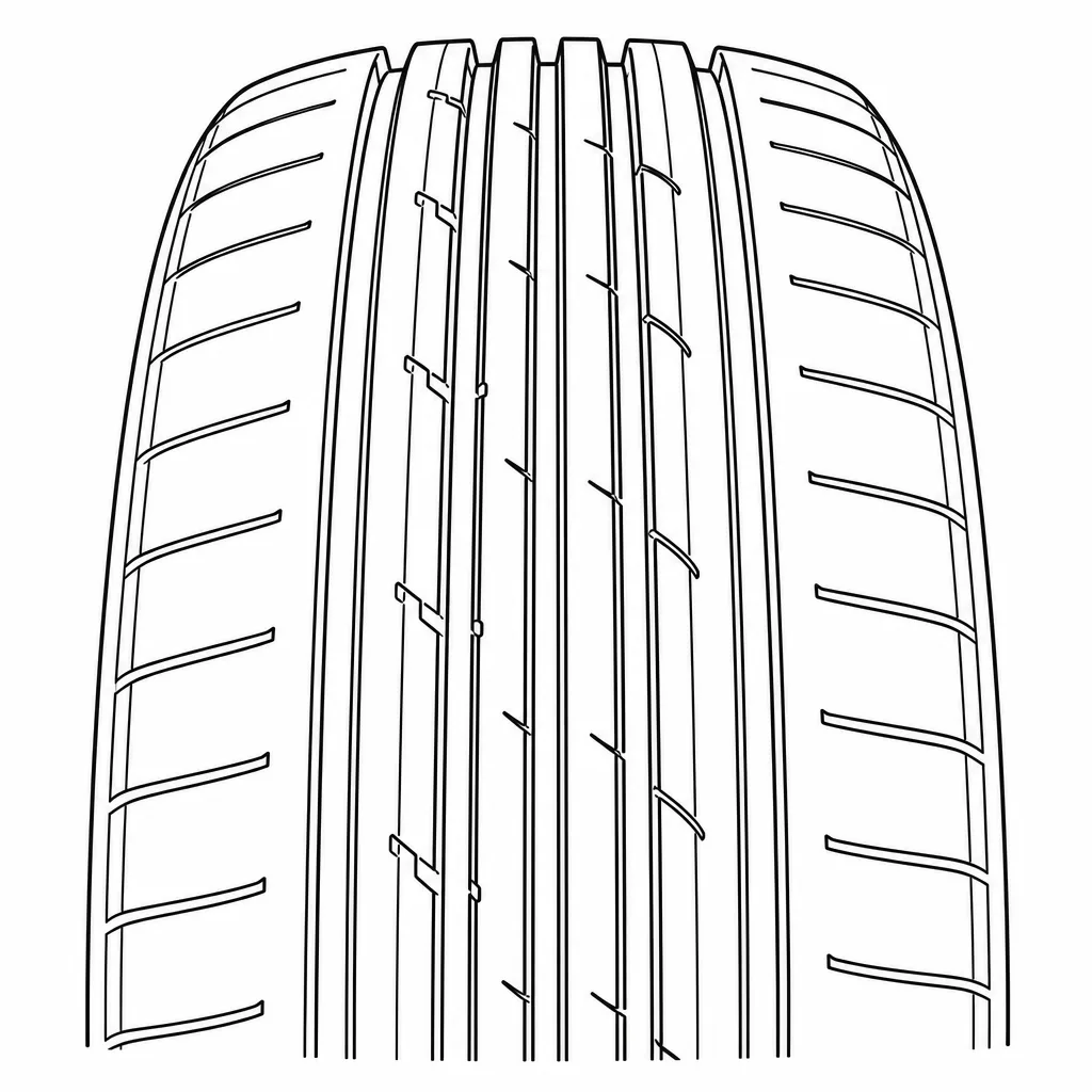 Schéma illustratif : Bandes médianes étroites séparées plutôt qu’élément central monobloc