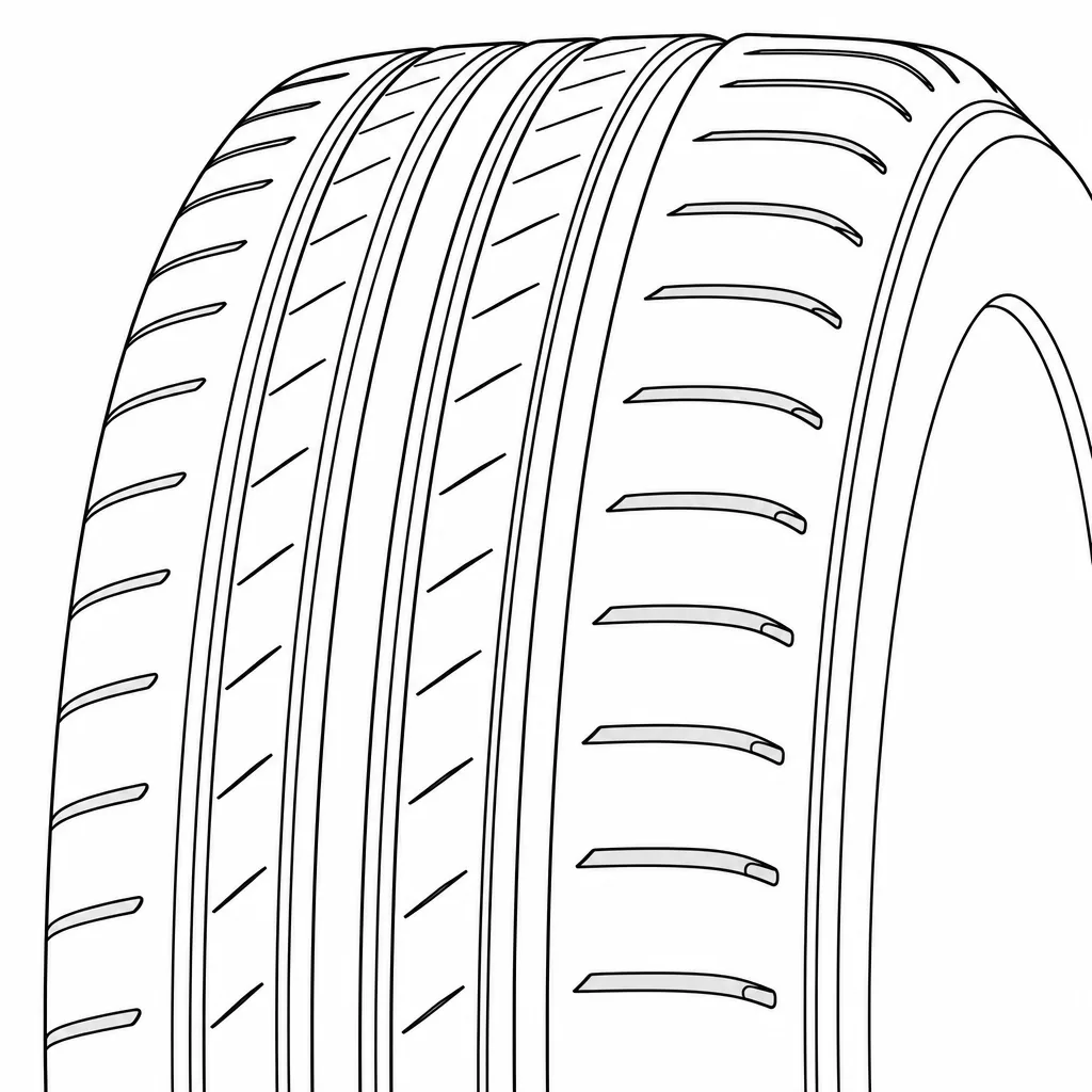 Schéma illustratif : Épaules semi-continues à encoches courtes