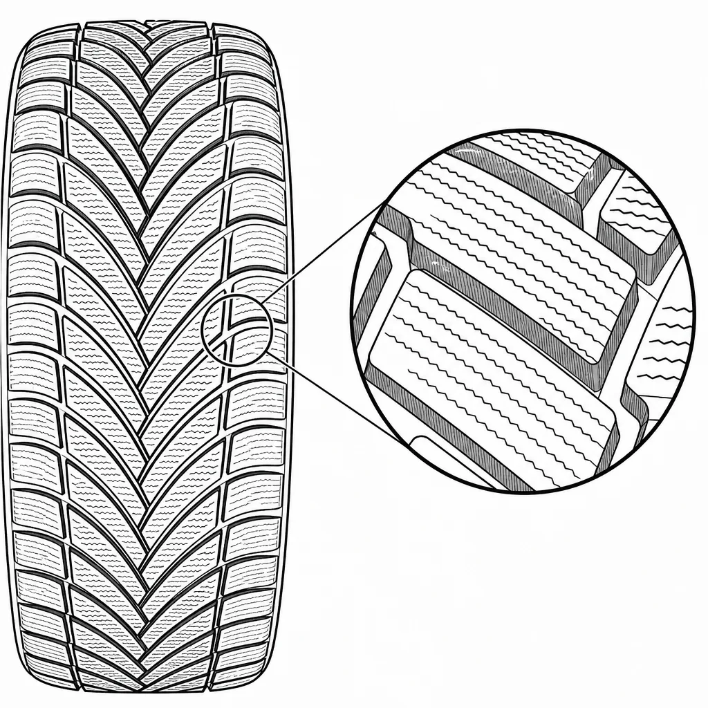 Schéma illustratif : Forte subdivision superficielle des éléments obliques